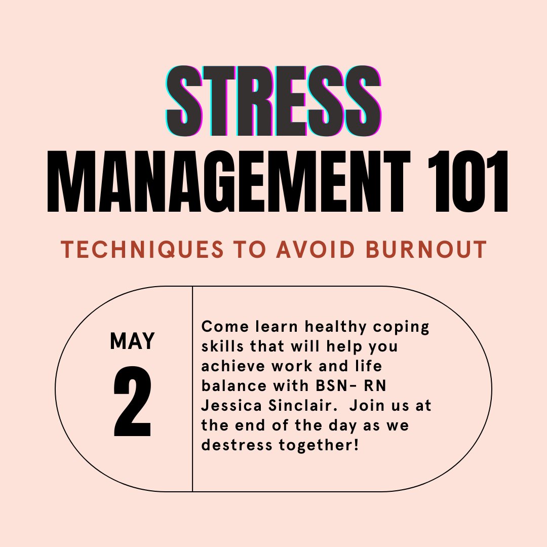 *THIS IS AN IN-PERSON EVENT* Burnout may feel inevitable, but it doesn't have to be! Join Jessica Sinclair on May 2 at 6 p.m. at the @nyc_hub to gain strategies and techniques to identify your stressors and keep them at bay. Sign up at: eventbrite.com/e/stress-manag…
