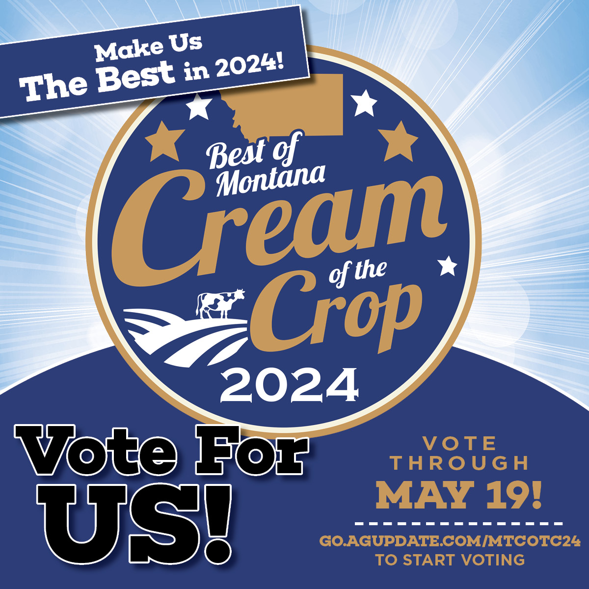 Montana Farmers Union is on the ballot for The Montana Cream of the Crop! Vote for us today and check out the other categories too! Find us in the Best Agricultural Organization / Association ow.ly/XGun50RphOc