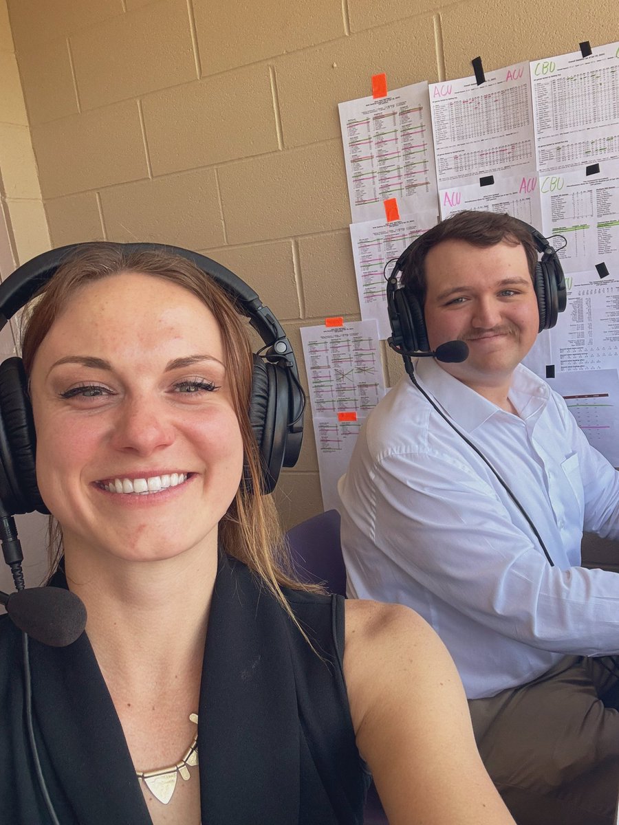 Stepping back into the booth a softball doubleheader at @ACU_Softball against @CBUSoftball ! 2️⃣ conference series remain in the regular season, so a lot is at stake! @KOstlienp and I on the call on ESPN + now!