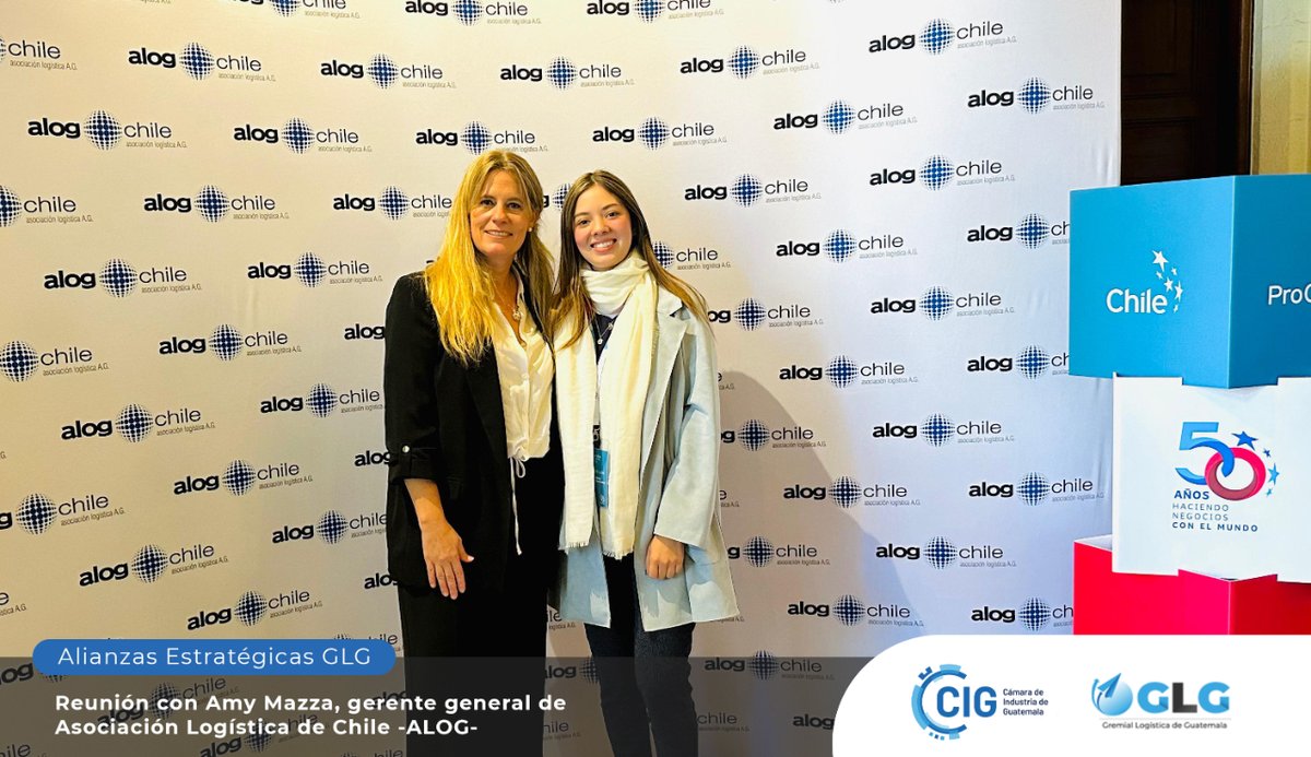 #AlianzasEstratégicas

Nuestra directora ejecutiva Adriana de León se reunió con Amy Mazza, gerente general de la Asociación Logística de Chile -ALOG-. 🇨🇱