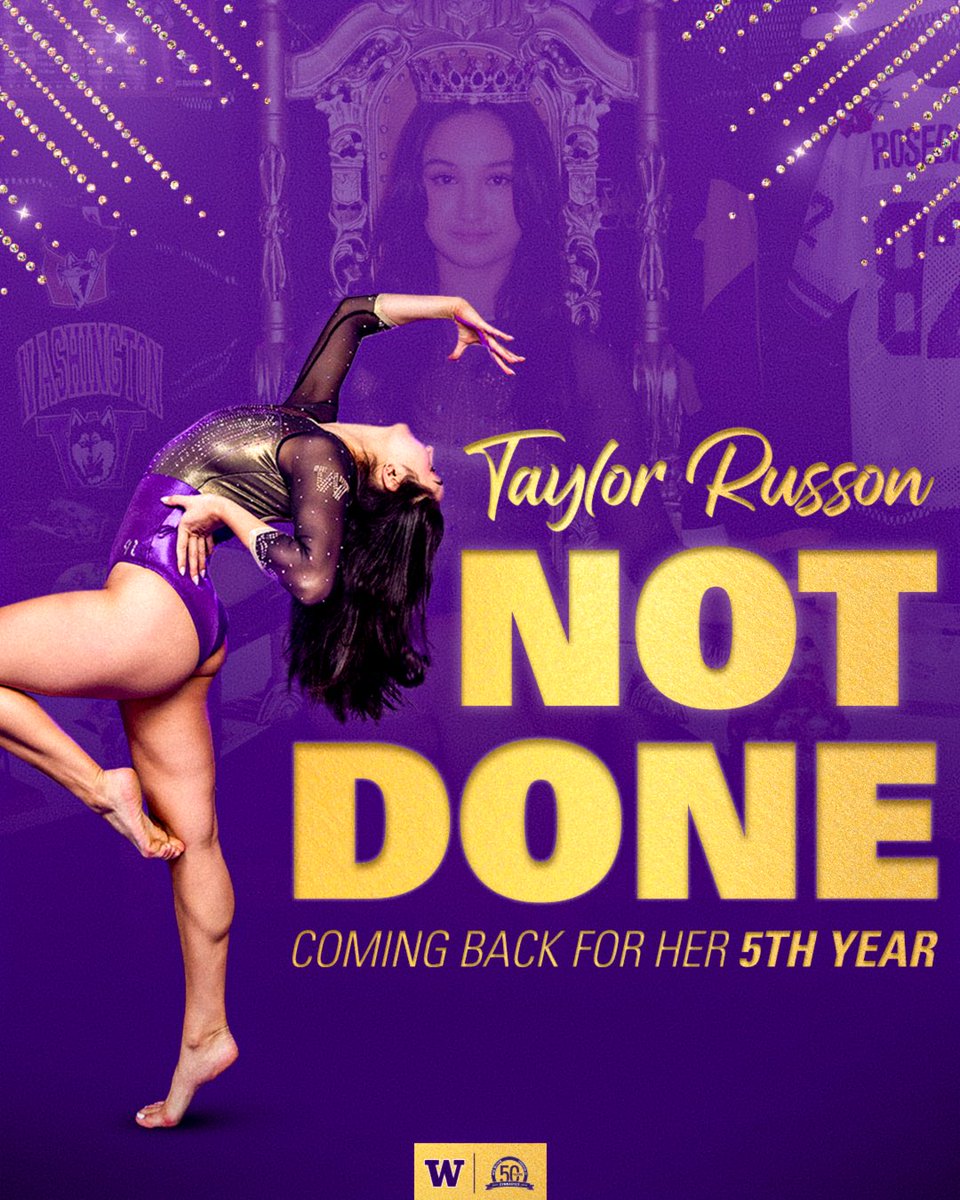 𝙁𝙄𝙁𝙏𝙃 𝙔𝙀𝘼𝙍 𝙇𝙊𝘼𝘿𝙄𝙉𝙂…

We’ve got @TaylorRusson for one more year! 🤗

#GoHuskies x #WinWithin