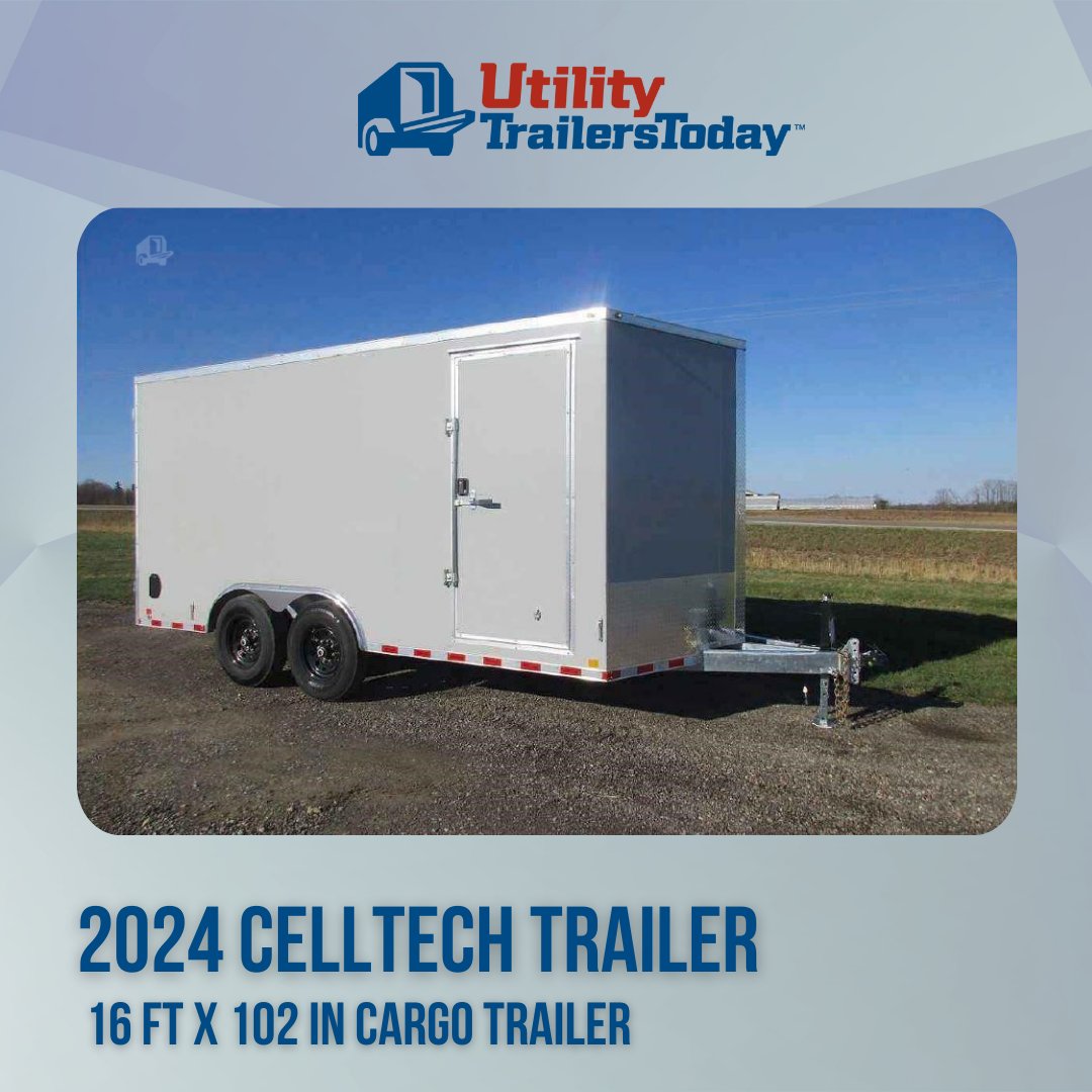TodayUtility's tweet image. 🚚 2024 CELLTECH TRAILER For SALE! 🔥

Check out this 16 ft x 102 in CELLTECH Cargo Trailer, now available for just $16,500! 🌟

View the trailer and make it yours today! ➡️ ow.ly/YMet50Rptup

#Celltech #UtilityTrailers #EnclosedTrailers #CargoTrailers