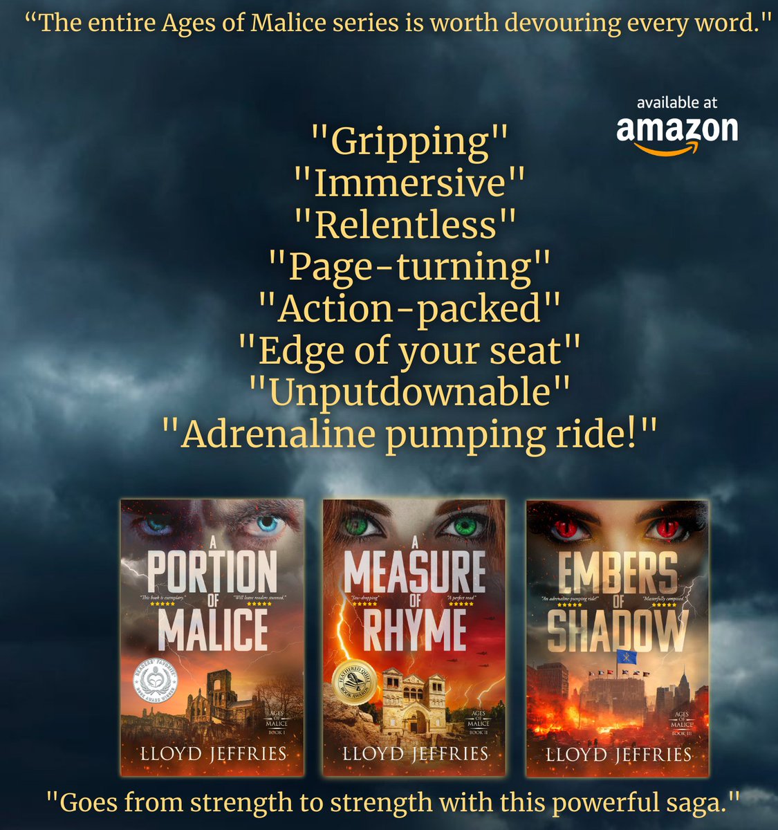 Series $0.99 sale going on now! Experience the saga you won't soon forget! #amazonkindlebookpromotion #booklove #greatreads #readersareleaders #thrillerbooks #mysterybooks  amazon.com/author/lloydje…