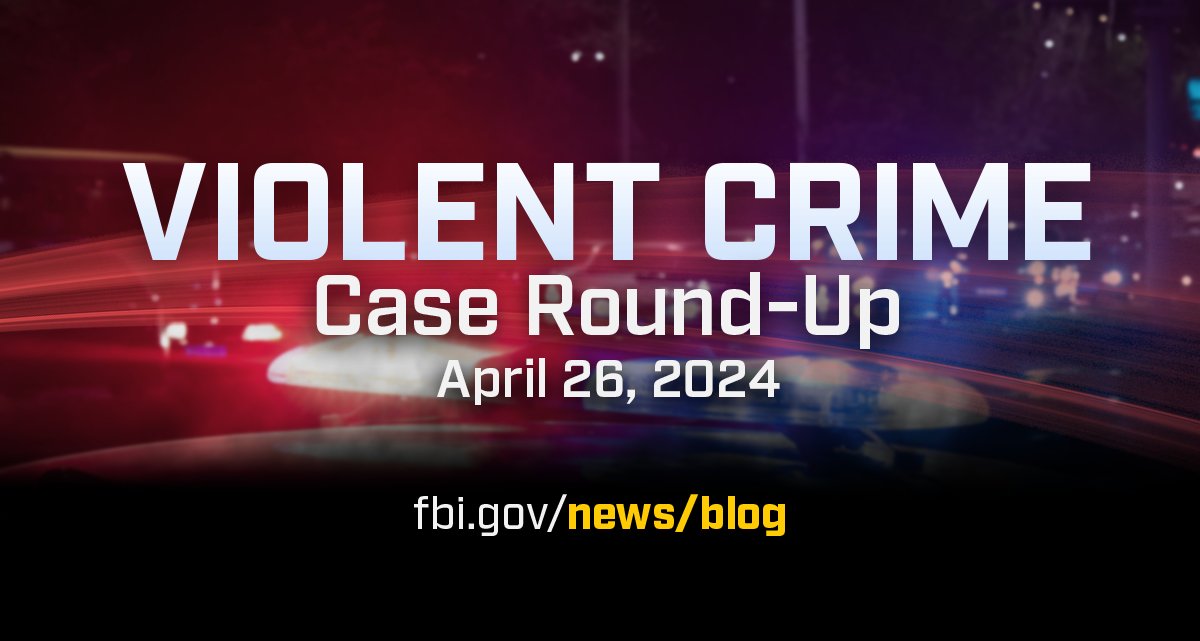 The #FBI plays a crucial role in combating violent crime nationwide. Read this recent round-up of violent crime stories: fbi.gov/news/blog#Viol…