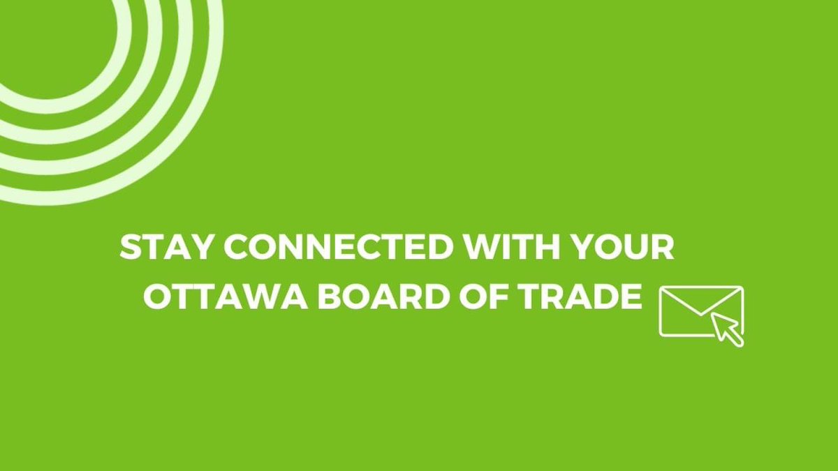 Missed this week's newsletter? Read more about our upcoming Women, Wit & Wisdom, Welch LLP Business Growth Survey Launch event, and more! ➡️ conta.cc/3walUcX Didn't get our newsletter? Stay connected with your Ottawa Board of Trade, sign up here: bit.ly/3ztYjSx