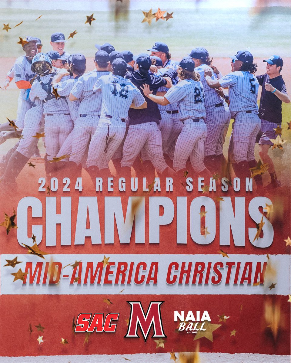 🚨What a year for the Evangels! Mid-America Christian University (35-10) claims their first ever SAC Regular Season Title in program history! MACU will be the #1 seed in the SAC Tournament next week. #NAIABall <a href="/MACUathletics/">MACUAthletics</a> <a href="/MACU_baseball/">MACU Baseball</a> <a href="/Sooner_Athletic/">The Sooner Athletic Conference</a>