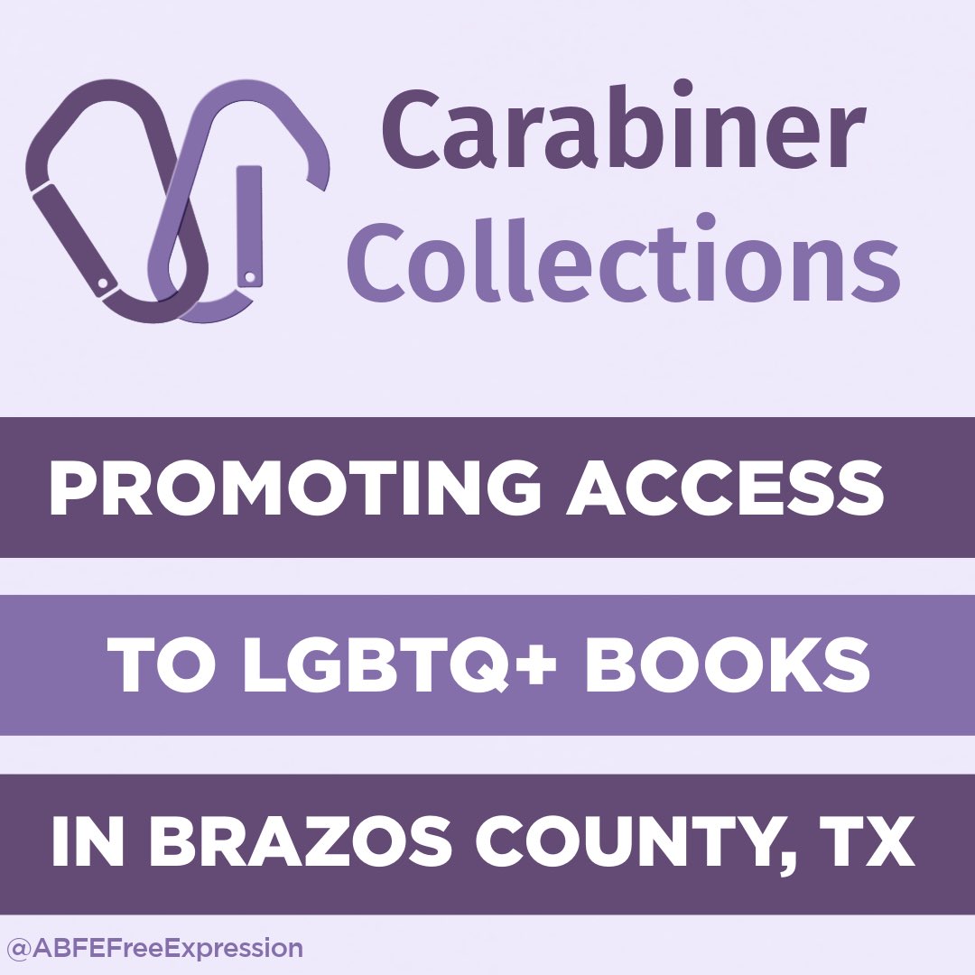 Happy #LesbianVisibilityWeek! For Free Expression Friday, @ABFEFreeExpression spoke to @carabinercollections about their amazing work providing LGBTQ+ book access in Brazos County, TX. Donate or learn more at carabinercollections.org