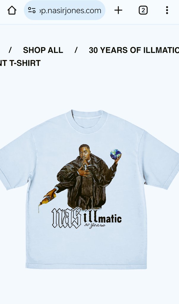 I had to order this! This is the dopest #illmatic30 merch I seen in awhile! @Nas 💥💥💥