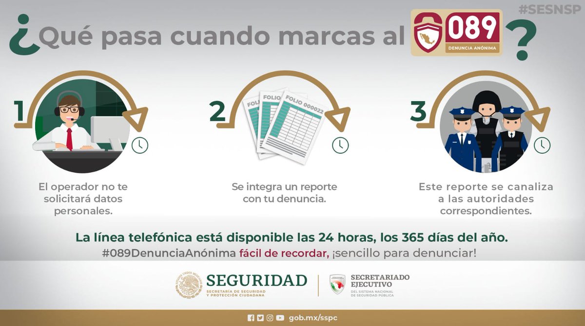 ¡No bajes la guardia ante la #ExtorsiónTelefónica! Reporta toda llamada de extorsión al #089DenunciaAnónima.