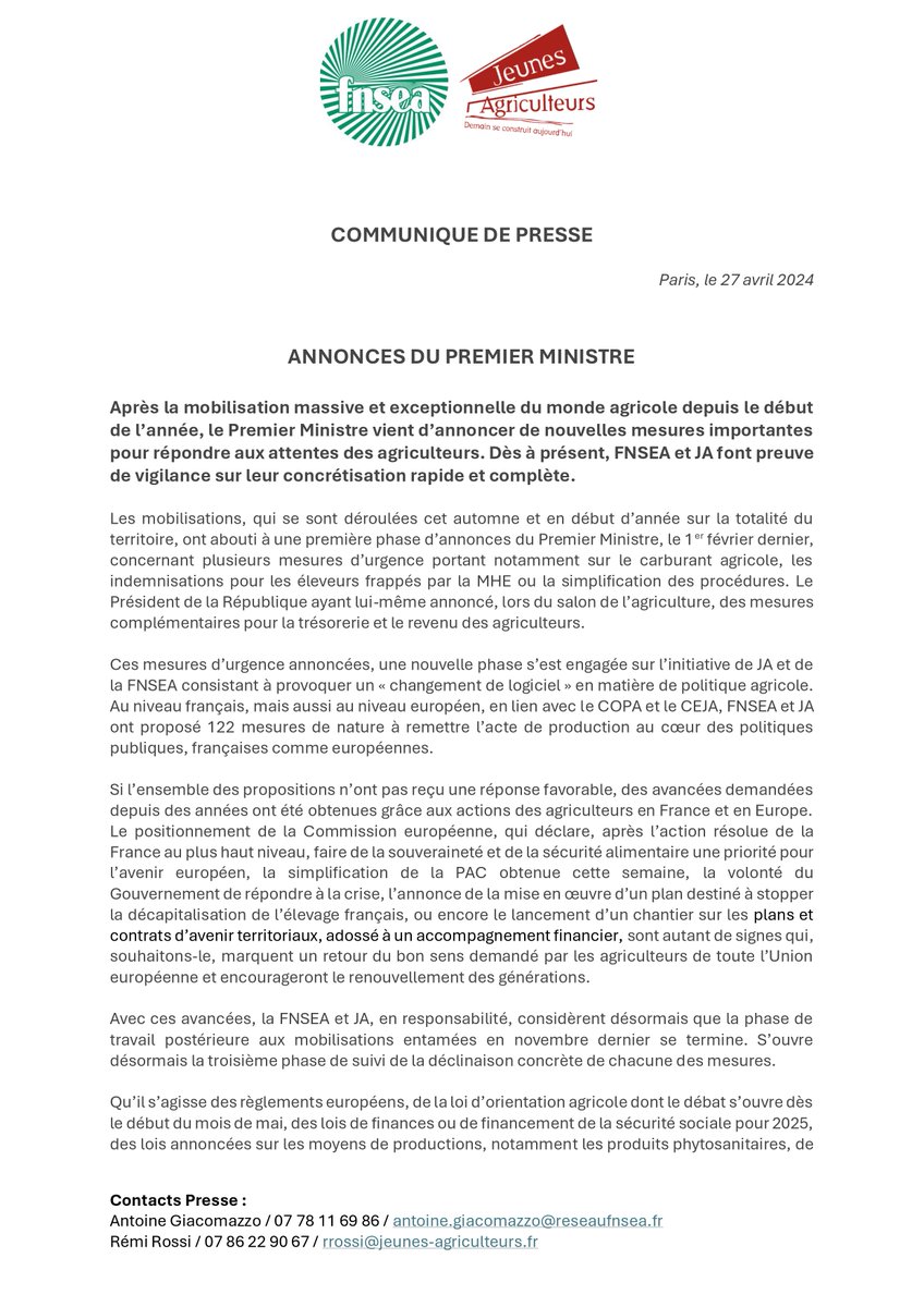 La FNSEA tweet media