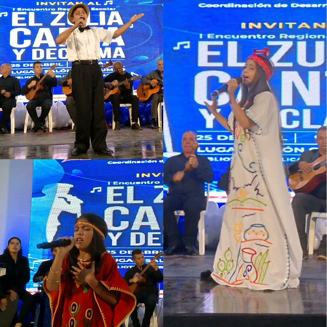 La Gobernación del estado Zulia, a través de la Dirección General de Programas Educativos y la Coordinación de Desarrollo Cultural, organizó el primer Encuentro Escolar “El Zulia Canta y Declama” el cual se llevó a cabo en el salón Catatumbo de la Biblioteca Pública María Calcaño