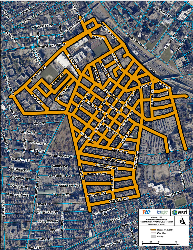 ATTENTION TRINITY SQUARE: Providence Water will be conducting work in your neighborhood. Construction is scheduled from April-November and may cause traffic disruption. For more info. provwater.com/construction or call our Water Quality Hotline 401-521-6303.