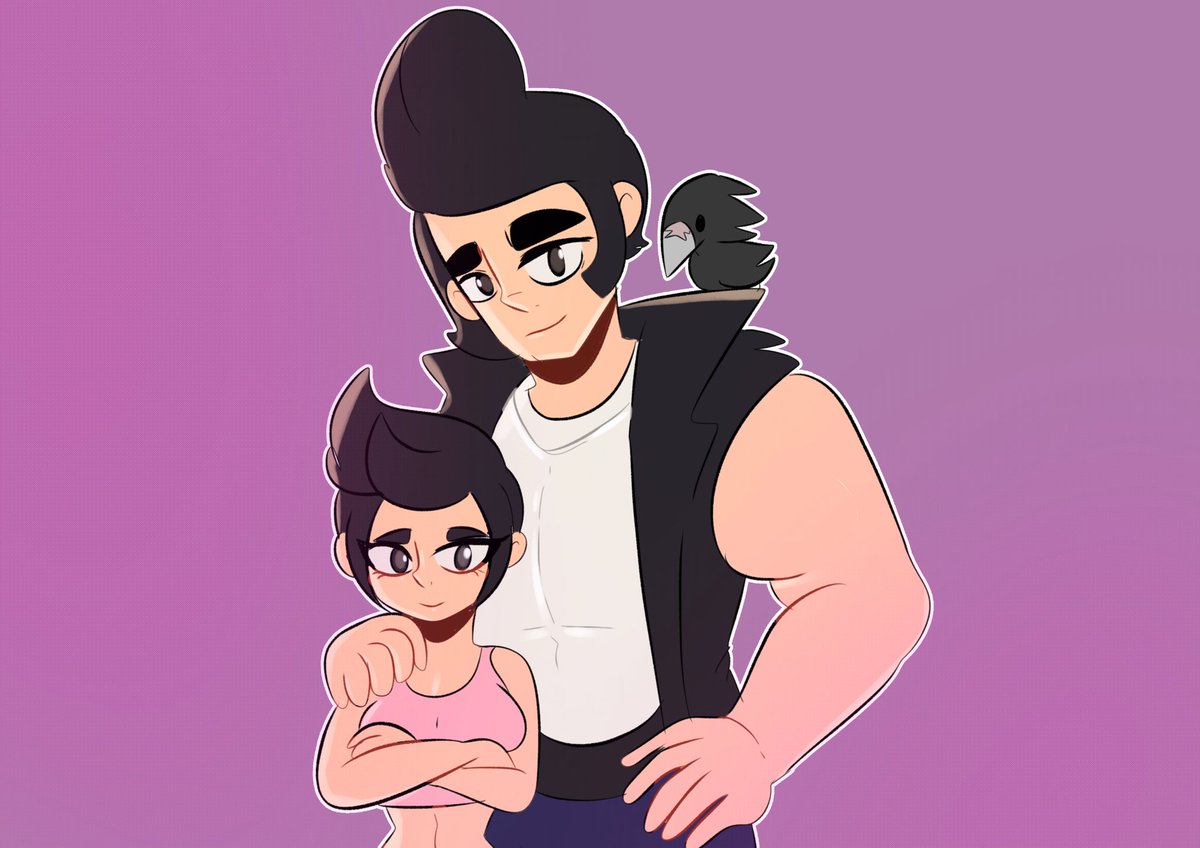 Family 💜🖤🩶
#BrawlStars 
#brawlstarsfanart