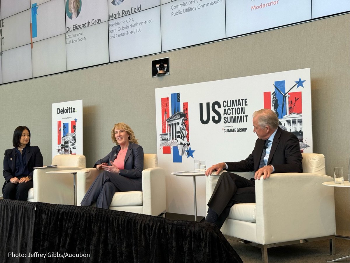 At the #USClimateActionSummit, @DrElizabethGray joined White House Senior Advisor Christine Harada, @californiapuc Commissioner Matthew Baker, and @SaintGobainNA CEO Mark Rayfield to discuss strategies for building clean energy infrastructure quickly and responsibly.