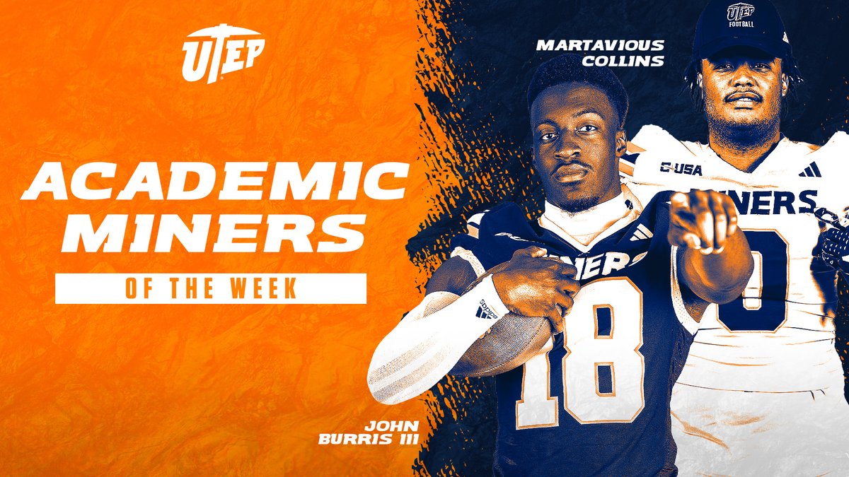 Congratulations to our 𝗔𝗖𝗔𝗗𝗘𝗠𝗜𝗖 𝗠𝗜𝗡𝗘𝗥𝗦 𝗢𝗙 𝗧𝗛𝗘 𝗪𝗘𝗘𝗞, Martavious Collins and John Burris III‼️ #WinTheWest | #PicksUp