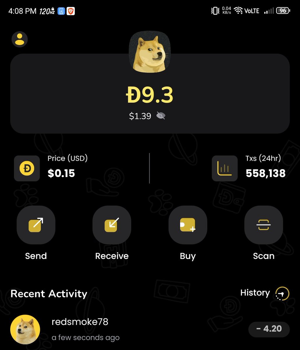 DmitriVanDuine's tweet image. "Holding strong with 9.3 DOGE, a loyal pack member weathering the BloodRain storm #Dogecoin #BloodRain #Dogewallet #CryptoResilience"