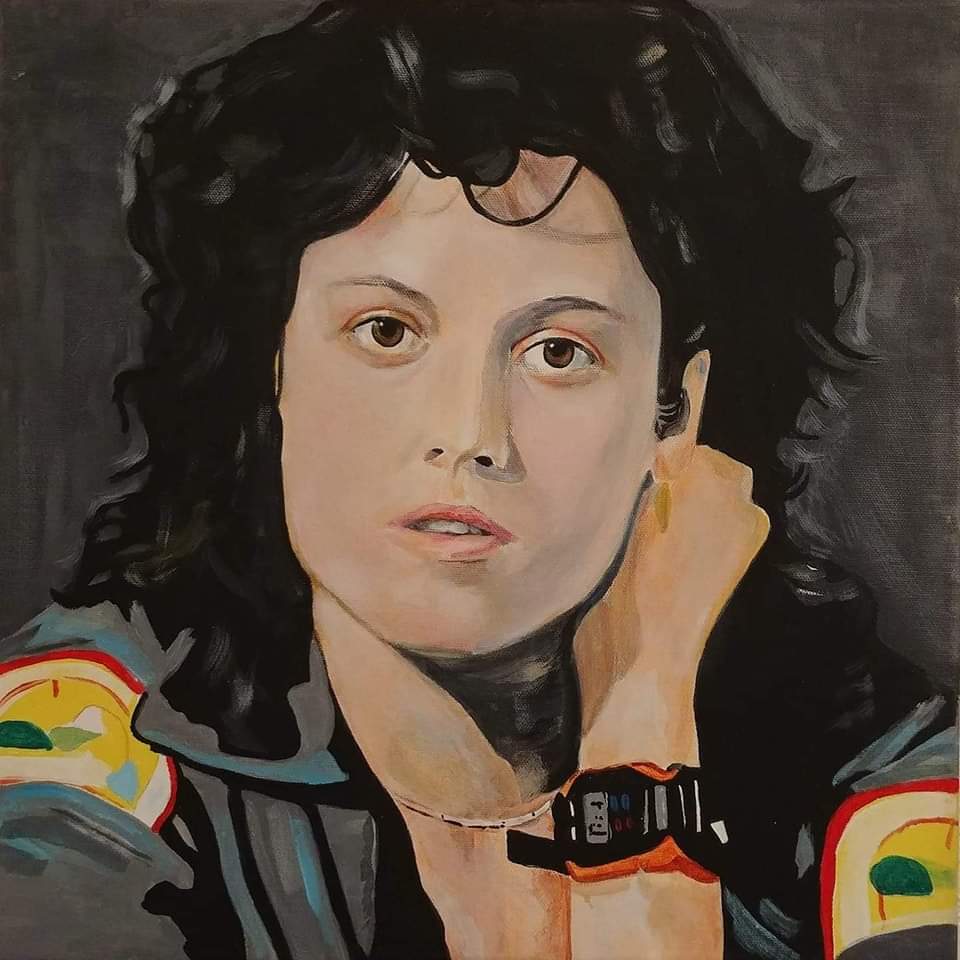 Happy #AlienDay, everyone! 

'Ripley'

16x16' acrylic/gallery wrap canvas

#SigourneyWeaver #EllenRipley #Aliens #1979 #hettrickart #acrylicpainting #inspacenoonecanhearyouscream