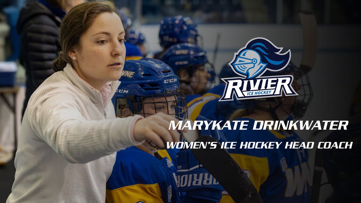 RELEASE ➡️ Marykate Drinkwater Named Women’s Ice Hockey Head Coach at Rivier University ⏺️ Spent past four seasons as an assistant at Western New England (2023-24 CCC Champions) 📰 bit.ly/44k393w | #RollRaiders | #d3hky