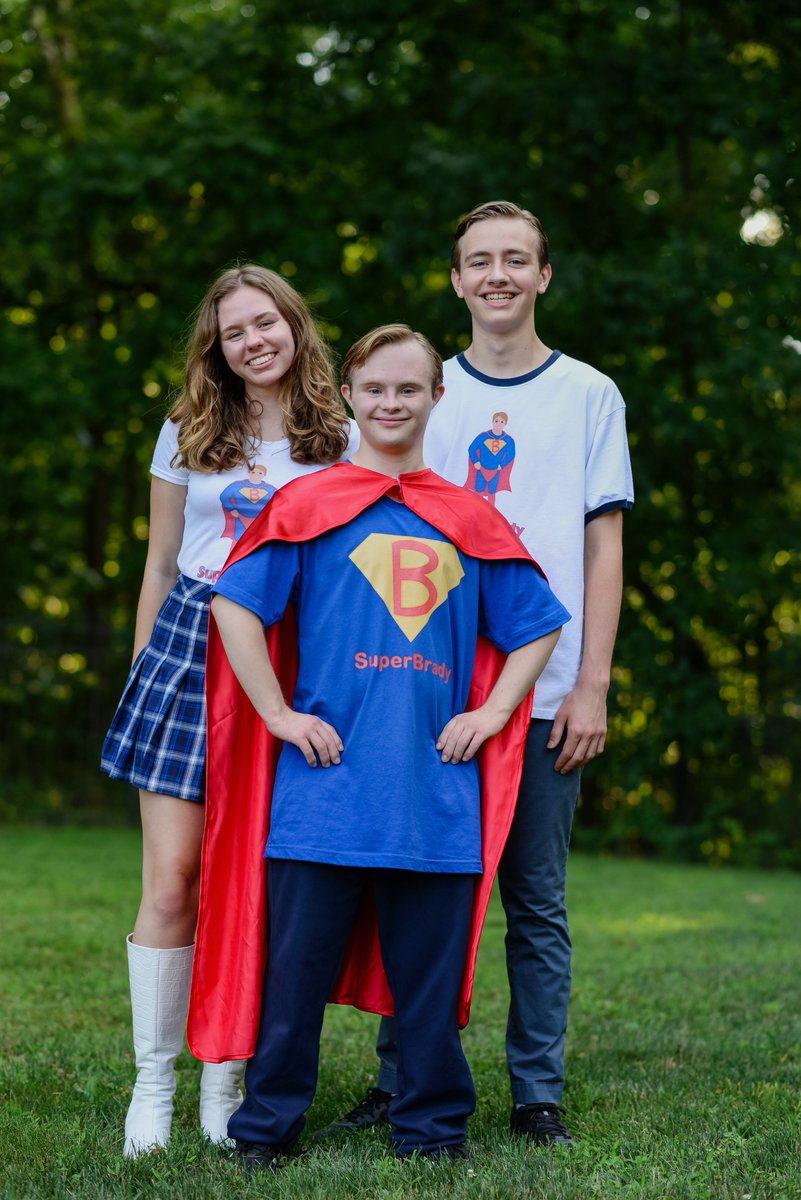 It's National Superhero Day and we’re excited to celebrate our favorite hero, Super Brady! SuperBrady, written by Brady & his sister Alexx, follows the life of a boy born with Down syndrome as he uses his superpowers to make friends and to never give up! superbradyshop.com
