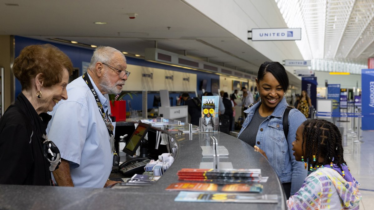 We appreciate the dedication of our Pathfinder volunteers. While we currently have 100+ Pathfinders, there's always room for more! If you enjoy meeting people and helping others, consider becoming a Pathfinder. Info at BWIairport.com/volunteer. #NationalVolunteerWeek #volunteer