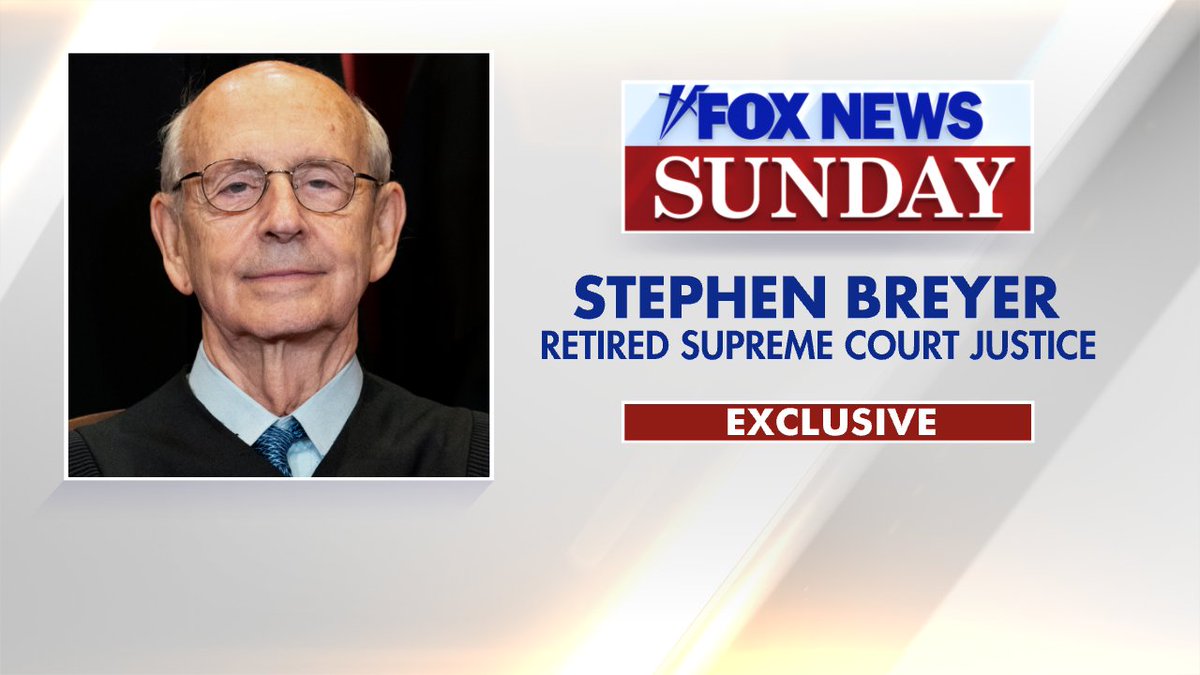 This Week on #FoxNewsSunday @ShannonBream is joined by retired Supreme Court Justice Stephen Breyer. Tune In!