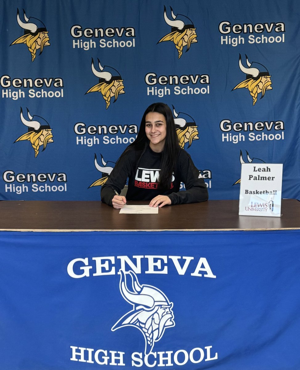 Geneva HS Athletics (@ghs_ilathletics) on Twitter photo Congratulations to Leah Palmer, who will be playing basketball <a href="/LewisUniversity/">Lewis University</a>.
<a href="/GHS_girls_bball/">GHS Girls Basketball</a> Congratulations to Leah Palmer, who will be playing basketball <a href="/LewisUniversity/">Lewis University</a>.
<a href="/GHS_girls_bball/">GHS Girls Basketball</a>