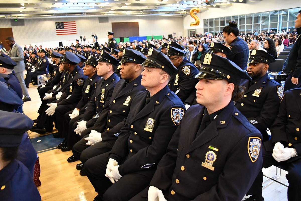 Assistant Chief Chaplain Monsignor David Cassato prayed for the continued safety and success of all those being recognized at today’s Promotion Ceremony @NYPDTraining. #Congratulations!