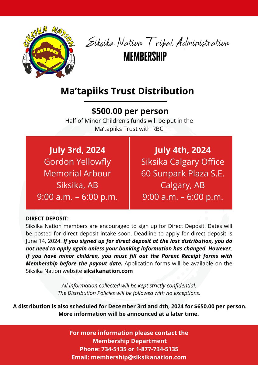 Ma’tapiiks Trust Distribution Announcement MORE INFO: siksikanation.com/matapiiks-trus…