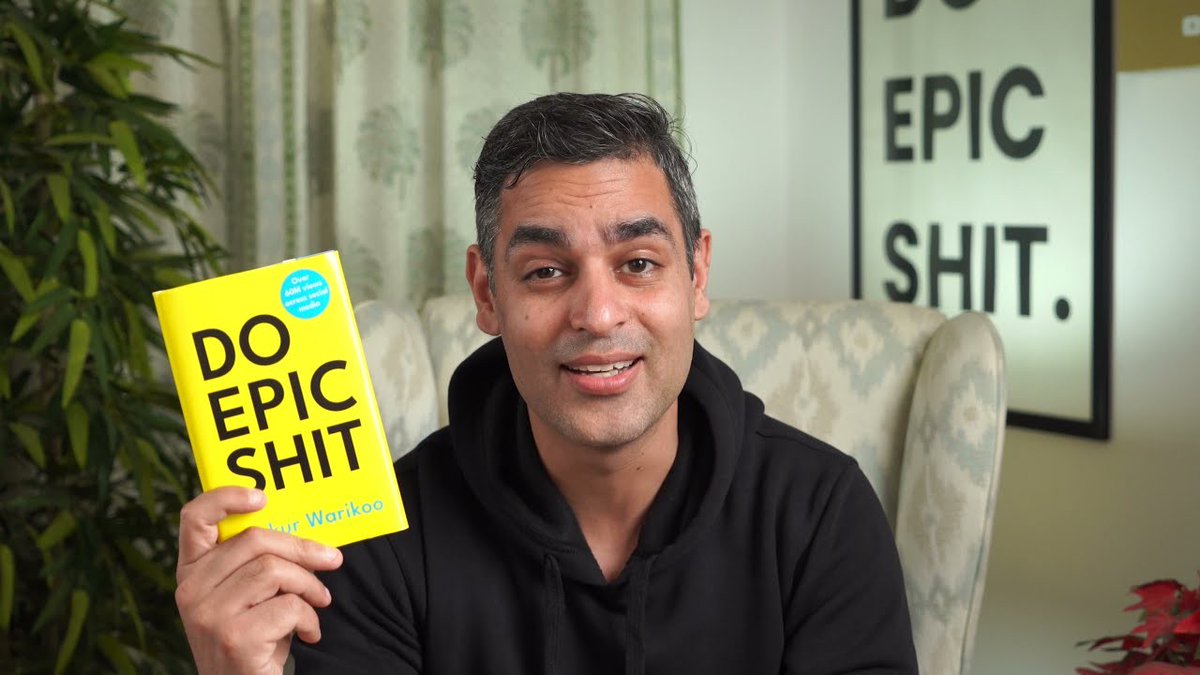 This is Ankur Warikoo. He wrote a controversial book called 'Do Epic Sh*t' He went from 5 months in savings to $2M from digital products in 18 months. 15 ideas. 15 opportunities to do epic sh*t in your life.