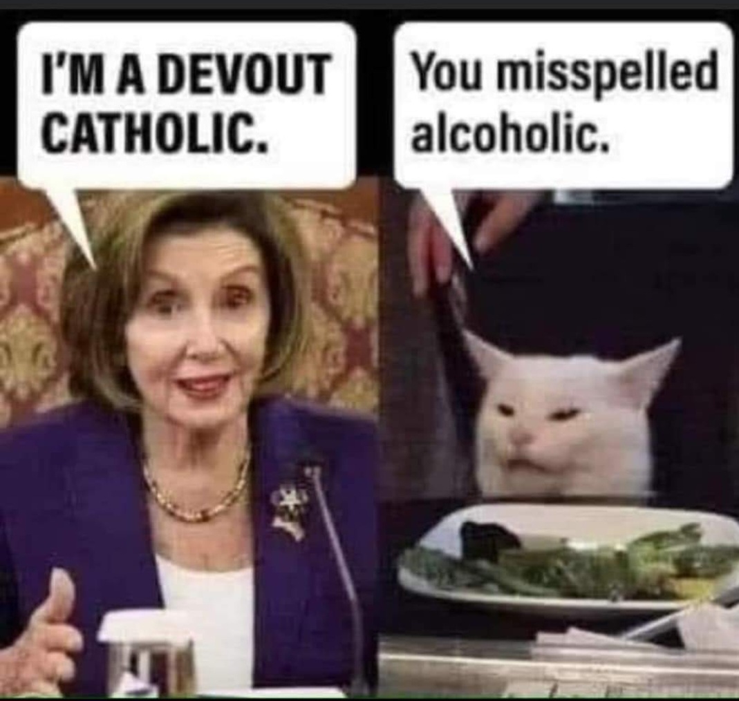 Pelosi can't spell either.