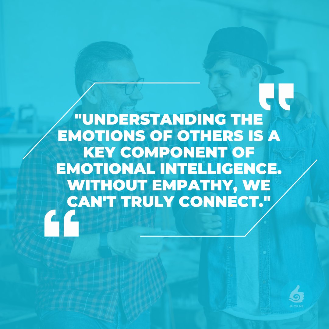 AOKNZTraining's tweet photo. Empathy is the cornerstone of genuine connections. Understanding others' emotions enriches our relationships. 
#AOKNZ #LifeSupportingConversations #LifeSupportingCommunities https://t.co/lhgTP2ndH6