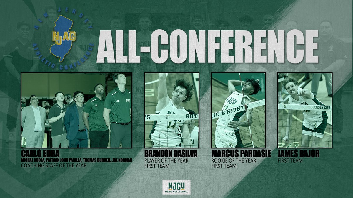 ALL-CONFERENCE | Player, Rookie and Coaching Staff of the Year — @NJCUMVolleyball Hauls in @NJACSports Honors! 📰: njcugothicknights.com/news/2024/4/26… #GothicKnights | #JerseyCitysTeam | #d3vb