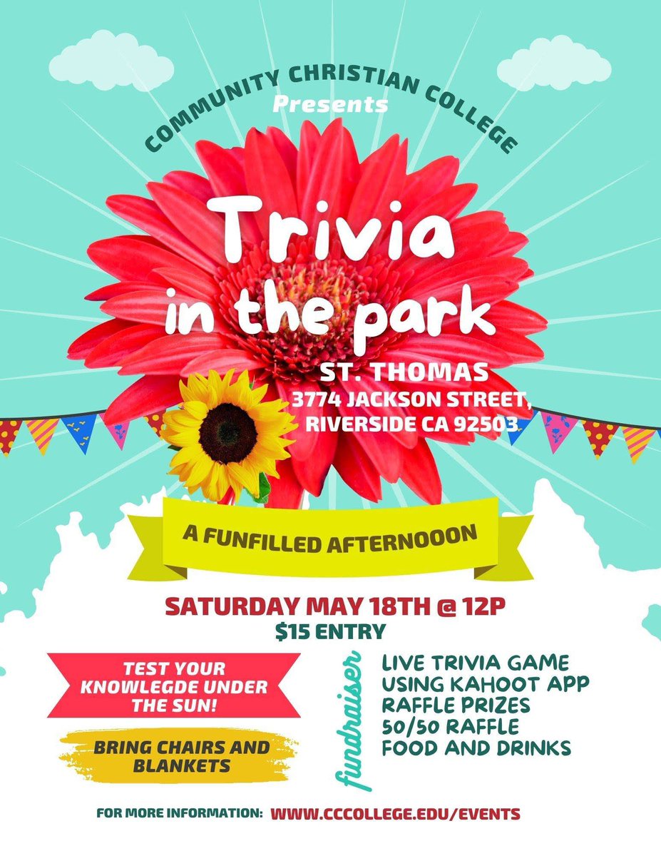 Come out on Saturday, May 18th to support the CCC Athletics programs! cccollege.edu/events