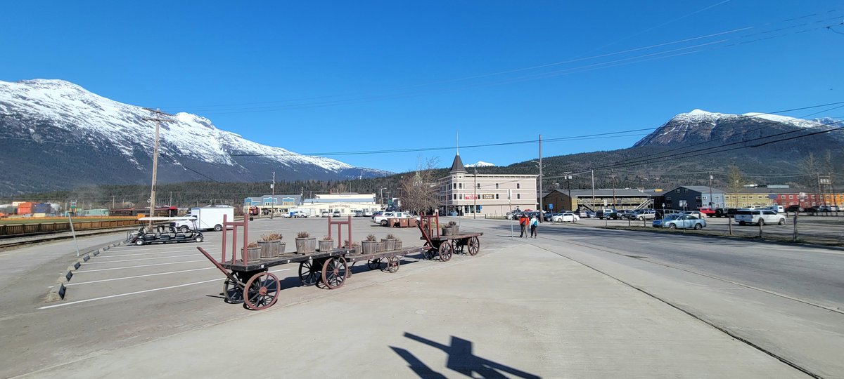 Skagway is rustic and beautiful. Everyone is kind and helpful, the weather is perfect again, we're about to go sightseeing, and have already met 3 Louisiana natives living here. #CruiseNorwegian #Alaska