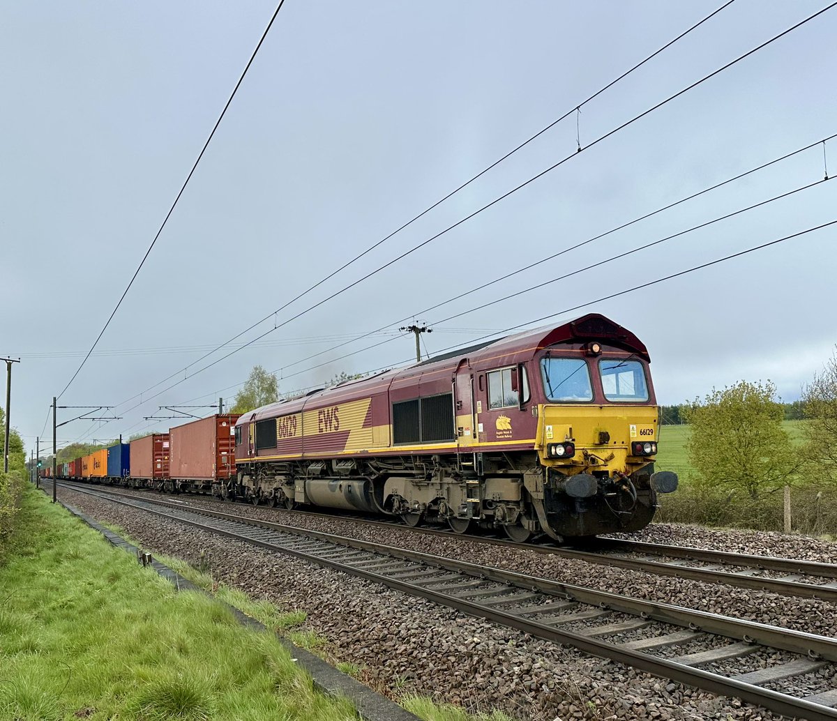 66129 at Crofton on todays 4L08 Europort - Gateway #class66