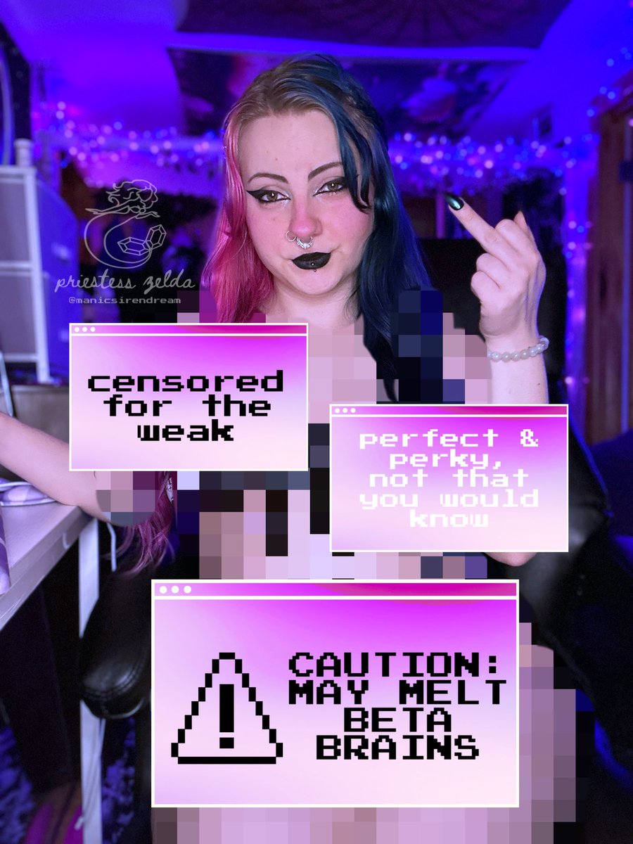 Im protecting you for your own good, beta. We both know you’d lose your mind (or whatever is left of that glorified meatball in your head) if you saw my curves even pixelated. findom ⋆ denial ⋆ degradation ⋆ censored