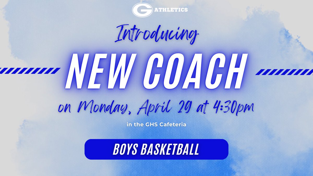 Come out to GHS on Monday, April 29 at 4:30 PM as we introduce the new Head Boys Basketball Coach of our #GlasgowScotties. All are welcome to attend. 🐾

#ScottiePride #GTownYouKnow #ScottieBasketball