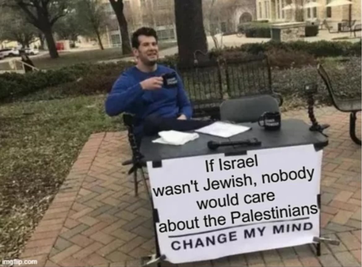 5.5M killed in Congo: 🥱 500K killed in Syria: 🥱 500K killed in Sudan: 🥱 400K killed in Yemen: 🥱 300K killed in Iraq: 🥱 250K killed in Afghanistan: 🥱 20K killed in Gaza: GENOCIDE!!! 😱 No Jews, no news. You only care about Gaza because of your antisemitism.