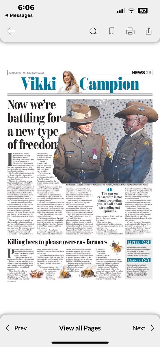In ⁦@dailytelegraph⁩ Campion nails it again