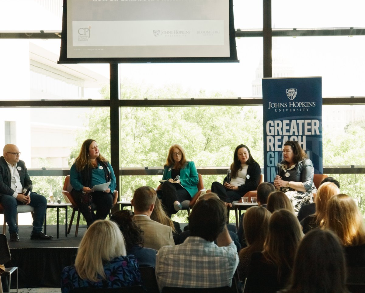 Our Deputy Head of Mission (Foreign Policy/National Security) Sara Cohen was honoured to join The #HopkinsBloombergCenter, The Committee to Protect Journalists, and fellow panelists for an important discussion on how diplomacy can help ensure press freedom.