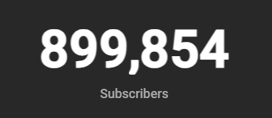 On Monday I wondering if I'd get to 900,000 by Friday... Looks like it'll be close!