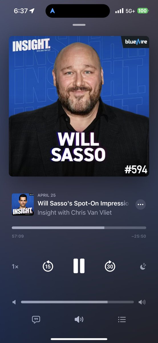 Listening to #insight with @ChrisVanVliet and Will Sasso was amazing. I was smiling the whole time! Just felt like listening to 2 old friends/wrestling fans reminiscing! A+