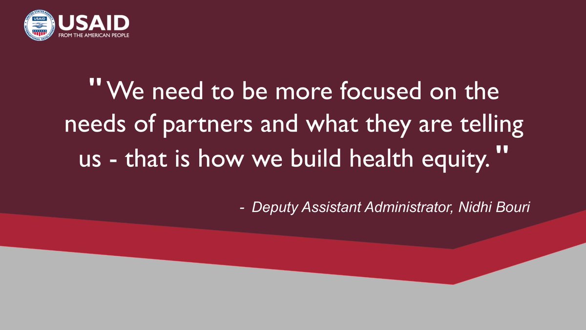 Today @USAID participated in a global health equity panel for the World in Crisis: Sparks of Hope Annual Conference where we emphasized how vital including local partners is to addressing health inequities worldwide.