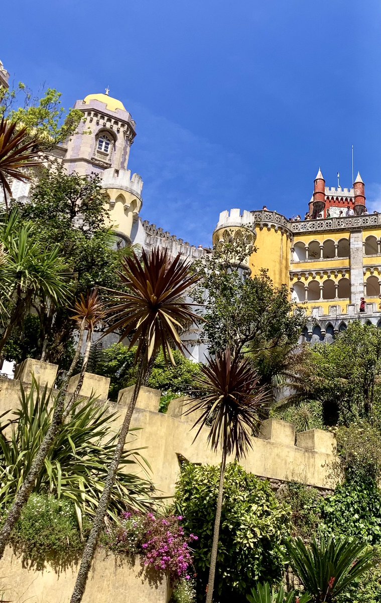 Palais da Pena à Sintra (#Portugal), pour vous souhaiter une belle soirée ! 🌺💚💛