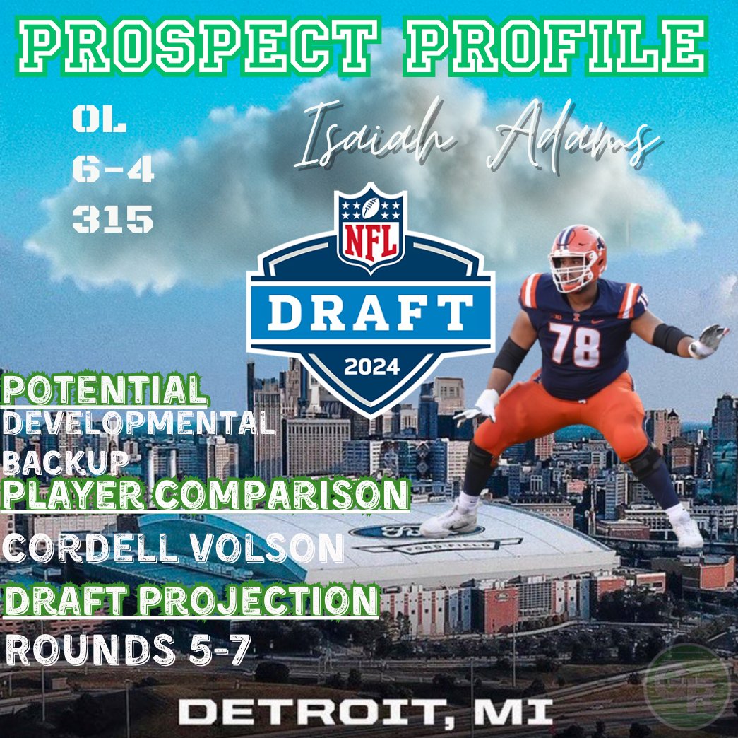 #NFLDraft #NFLDraft2024 #IsaiahAdams #Illinois #FightingIllini
thegridironreview.com/complete-scout…