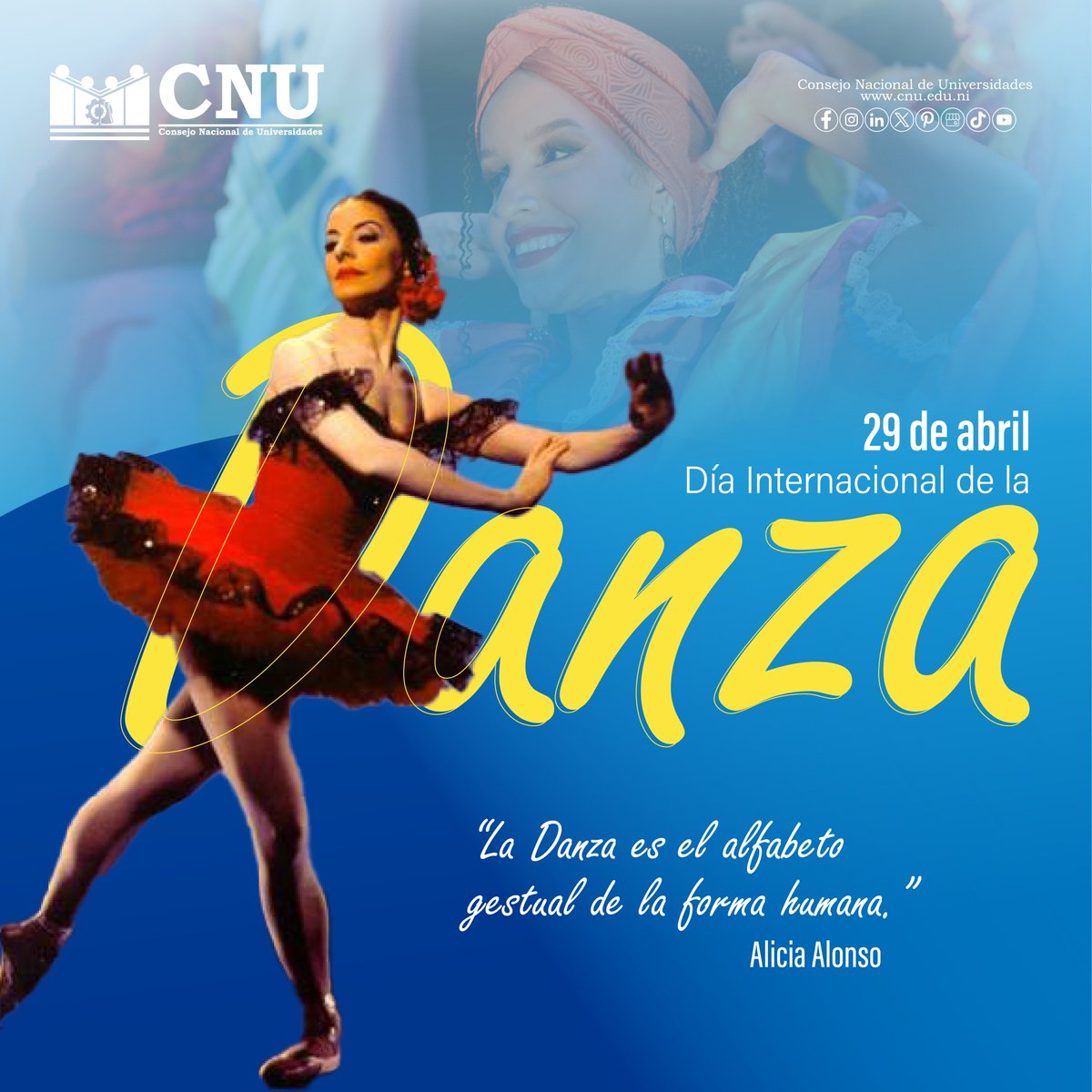 💃🕺| #DANZA La danza es un lenguaje universal que une a las personas a través del movimiento y la emoción. En Nicaragua, nuestras Instituciones de Educación Superior están comprometidas con la promoción y el desarrollo de habilidades relacionadas con este arte inspirador. #CNU