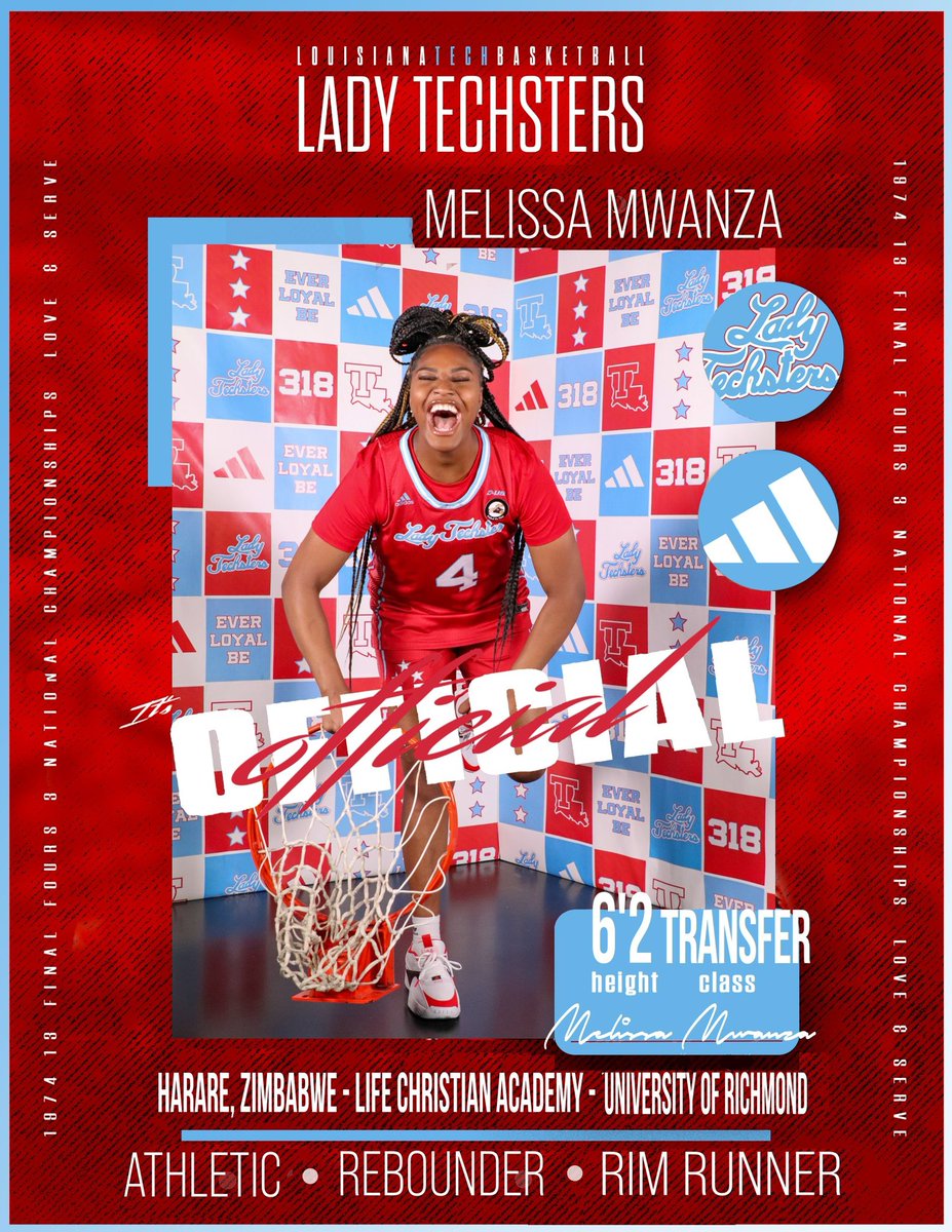 Next we have @mwanza_melissa. Melissa is a transfer from Richmond where she saw action in 15 games this season. In high school, Mwanza averaged 11 points and six rebounds a game.