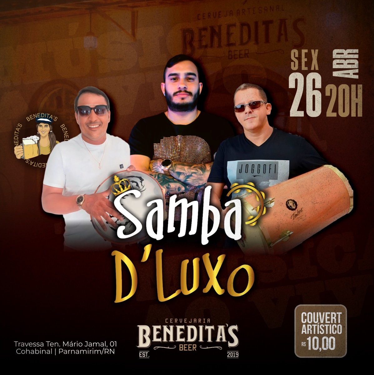 Ei benêres, #sextou com s de SAMBA!

Borasambar 🎊
Boragir! 🍻 

#CervejariaBeneditas #BeneditasBeer #Potiguar #CervejaArtesanal #samba #HappyHour #BebaLocal