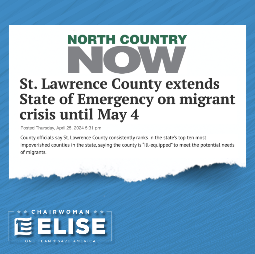 St. Lawrence County #NY21 has been forced to extend its current State of Emergency due to the #BidenBorderCrisis.

northcountrynow.com/stories/st-law…
