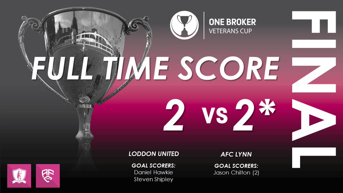 Full time. @AfcLynn win 4-2 on penalties. #NorfolkFootball ⚽️🏆